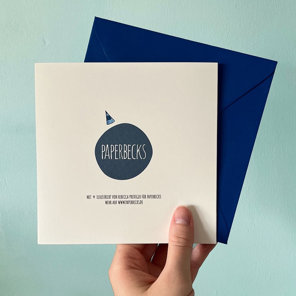 Grußkarte Happy Birthday - Robbe & Walross