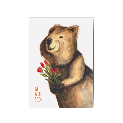 Postkarte Quokka - Get Well Soon!