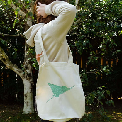 Jutetasche Rochen